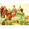 Image 5 : Lot of: 4 wood camels and 14 piece Nativity Set (159)
