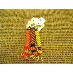 Lot of 3 beaded key chains: by Flora Wassillie from Togiak (2)