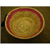 Image 2 : Woven basket with pink trim by Flora Wassillie from Togiak 7 3/4" diameter (2)