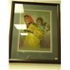 Image 1 : Pastel of woman and baby by Henne, framed and triple matted 18 1/2 x 13 3/4" min bid $1900 (74)