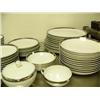 Image 2 : 127 piece dish set by Arita with silver trim(157)
