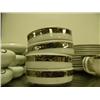 Image 7 : 127 piece dish set by Arita with silver trim(157)