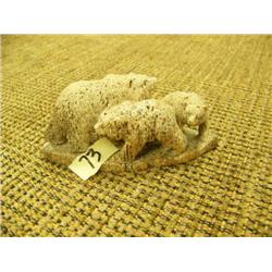 3 bears carved from bone(2)