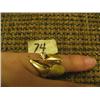 Image 1 : 14K gold ring with heart-shaped diamond(74)