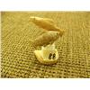 Image 1 : 2" Ivory carving of 2 sockeye salmon by S. Seeganna on fossilized ivory base (2)