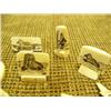 Image 3 : Lot of 16 ivory pieces with scrimshawed faces, Eskimo, seals, etc. (159)