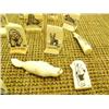 Image 4 : Lot of 16 ivory pieces with scrimshawed faces, Eskimo, seals, etc. (159)