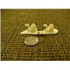 Image 1 : Lot of 2 Ivory swans: stock # 537F and 537F, retail value $75.00 (2)