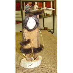 CHOICE on 3: 10 1/4" Hunter on bone base, fur trim, and ivory face by Michael Scott (2)