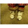 Image 4 : CHOICE ON 2: Eskimo doll with fur ruff and mukluks, floral kuspuk by Flora Wassillie from Togiak 14"