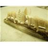 Image 3 : 1.25" tall fighting ivory moose on fossilized bone base by Don Savage (2)
