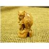 Image 1 : 2.75" fossilized ivory carving of mother bear protecting cub - retail value $155 (2)