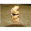 Image 2 : 2.75" fossilized ivory carving of mother bear protecting cub - retail value $155 (2)