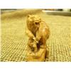 Image 5 : 2.75" fossilized ivory carving of mother bear protecting cub - retail value $155 (2)