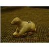 Image 1 : 2" tall 2.5" wide bone carving of calf on fossilized ivory base - retail value $125 (2)