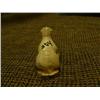 Image 2 : 2" tall 2.5" wide bone carving of calf on fossilized ivory base - retail value $125 (2)