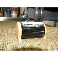 Incredible 4.75" long box with wood trim and top by S.C.C.C. 2-25-02 H.X - stock # 658C (2)