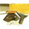 Image 3 : CHOICE on 2 baleen and bone carvings with whale tail and ulu scrimshawed with whale (2)