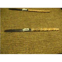 CHOICE on 3 baleen and fossilized ivory letter openers (2)