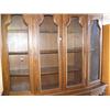Image 2 : Dark wood china cabinet with 4 glass doors and 4 wood doors (168)