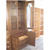 Image 4 : Dark wood china cabinet with 4 glass doors and 4 wood doors (168)