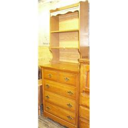 4 drawer dresser and hutch (168)