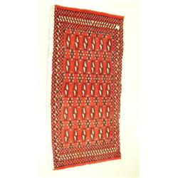 Persian Carpet - 40254 - Torkaman, 3.2'x1.6' - estimated retail value $311 (8888)