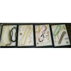 Lot of 4 boxes of jewelry (74)