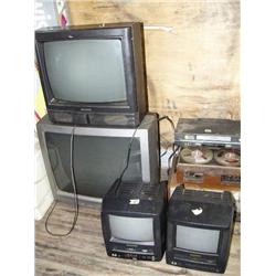 Lot of Electronics:  4 TVs, Receiver, Reel to Reel and Tape Deck (169)