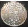 Image 1 : 1944 UK GB GREAT BRITAIN SILVER HALF CROWN COIN  BU+
