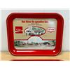 Image 3 : 2 Vintage Coca-Cola Coke Red River Co-op Advertising Serving Trays Approx: 13.25x10.5"