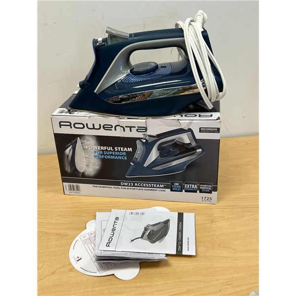 Rowenta DW23 Hand Held Steam Iron - open box, see all photos