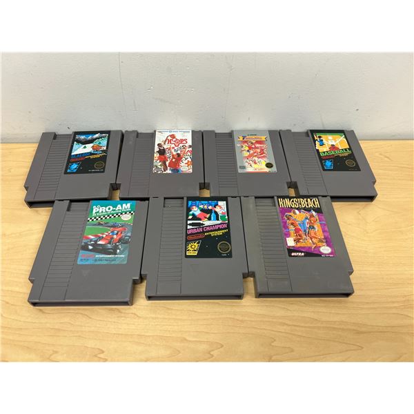 7 Nintendo Entertainment System NES Game Cartridges as pictured - not tested, see photos