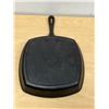 Image 4 : Lodge Square Cast Iron Frying Pan - Approx: 10.5"