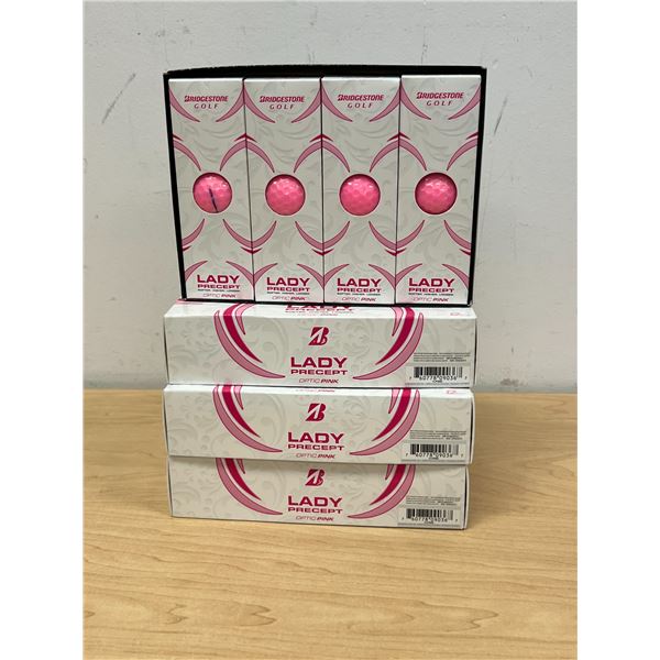 48 New Bridgestone Optic Pink Lady Precept Golf Balls