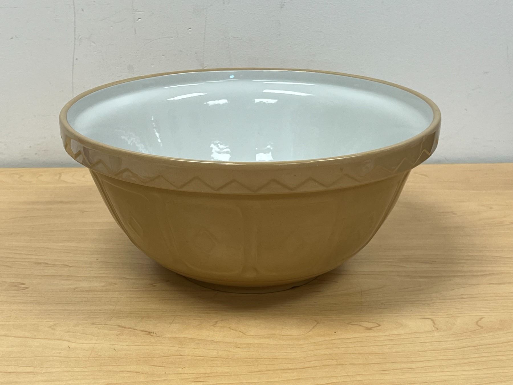 Grand Bol à Mélanger Vintage Mason Cash Beige #12 - Céramique Anglaise