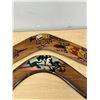 Image 8 : 3 Australian Wooden Boomerangs - largest about 18"