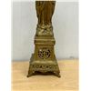 Image 3 : Metal Brass? Religious Statue Figure - Approx: 12" tall and 3.5" wide