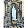 Image 2 : Made in France Metal Brass? Religious Statue Figure - Approx: 9x4.5"