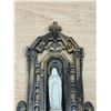 Image 3 : Made in France Metal Brass? Religious Statue Figure - Approx: 9x4.5"