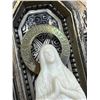 Image 8 : Made in France Metal Brass? Religious Statue Figure - Approx: 9x4.5"