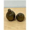 Image 3 : 2 Vintage Brass Partridge Bird Sculptures Metal Art - largest approx: 4" tall