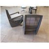 Image 8 : Qty 2 North Seating Armchairs w/ Cane Rattan Backrest, Seat & Back Cushions 24" x 22" x 34"H