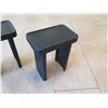 Image 8 : Qty 2 Black Wooden Side Tables 16" x 10" x 20"H