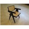 Image 2 : Study Niche Wooden Chair w/ Woven Cane Rattan Backrest & Seat 22" x 20" x 32"