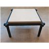 Image 1 : South Seas Seating Group Coffee Table w/ Natural Stone Top, Iron Frame 32" x 32" x 18"H