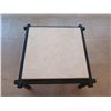 Image 2 : South Seas Seating Group Coffee Table w/ Natural Stone Top, Iron Frame 32" x 32" x 18"H