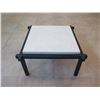 Image 3 : South Seas Seating Group Coffee Table w/ Natural Stone Top, Iron Frame 32" x 32" x 18"H