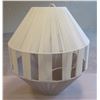 Image 1 : Pop & Scott Hanging Pendant Lamp w/ Mid-Light Weaver Lampshade 17" dia, 23"H