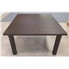 Image 1 : Tall Dark Wooden Table 60" x 66" x 34"H